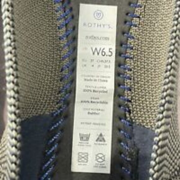 Rothy's Womens Shoes Size 6.5 The Point Flat Python RETIRED Walnut Blue - Picture 9 of 12